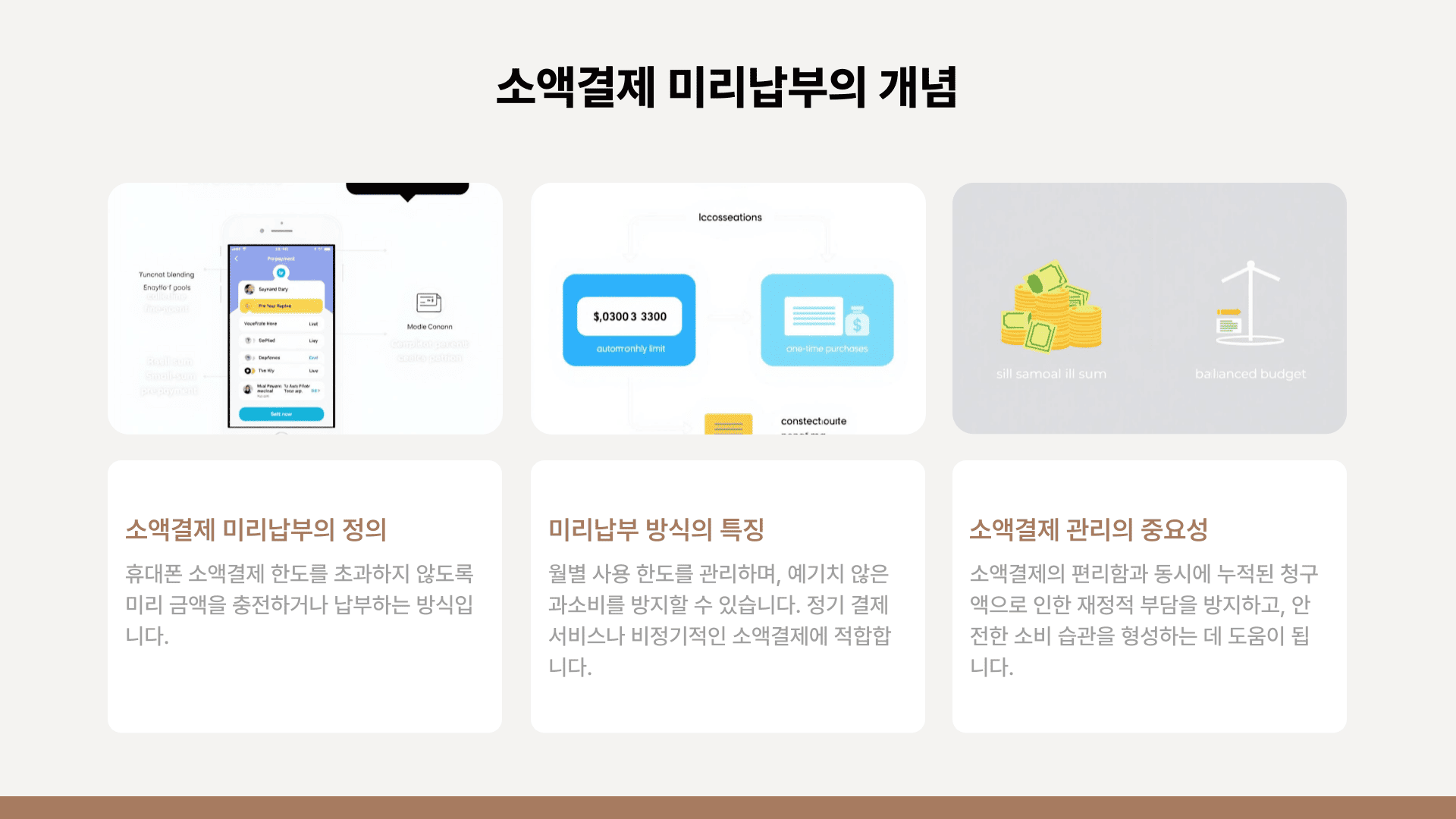 소액결제 미리납부의 개념